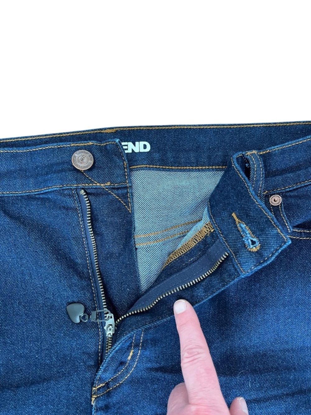 LANDS' END Women's 18 Dark Blue Bootcut Jeans - Picture 6 of 7